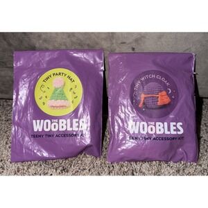 The Wobbles Lot of 2.  Teeny Tiny Accessory Kit Tiny Witch Cloak, Tiny Party Hat